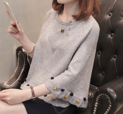 キュートカラフルニット トップス ロング丈 袖あり 綿 光沢 爽やか 大人スタイル 大人可愛い きれいめ シンプル カジュアル 大人 上品 おしゃれ かっこいい レトロ アジアン 大人可愛い 大人女子