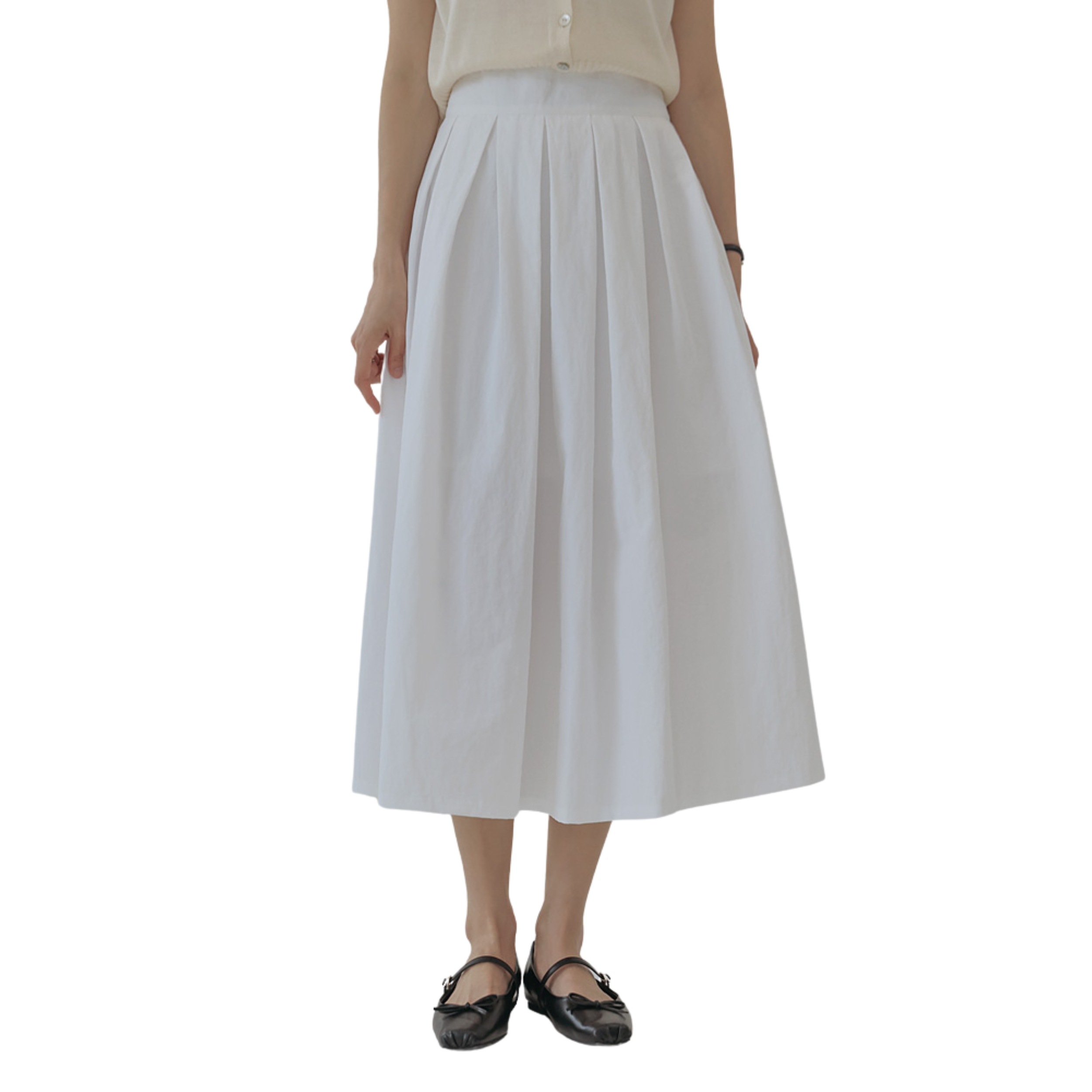 ナイロンプリーツ ロングスカートウエストゴム入り 韓国ファッション 韓国コーデ 夏服 フリーサイズ