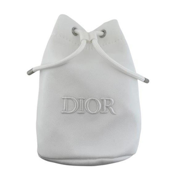 Qoo10] Dior クリスチャンディオール ホワイト巾着ポー