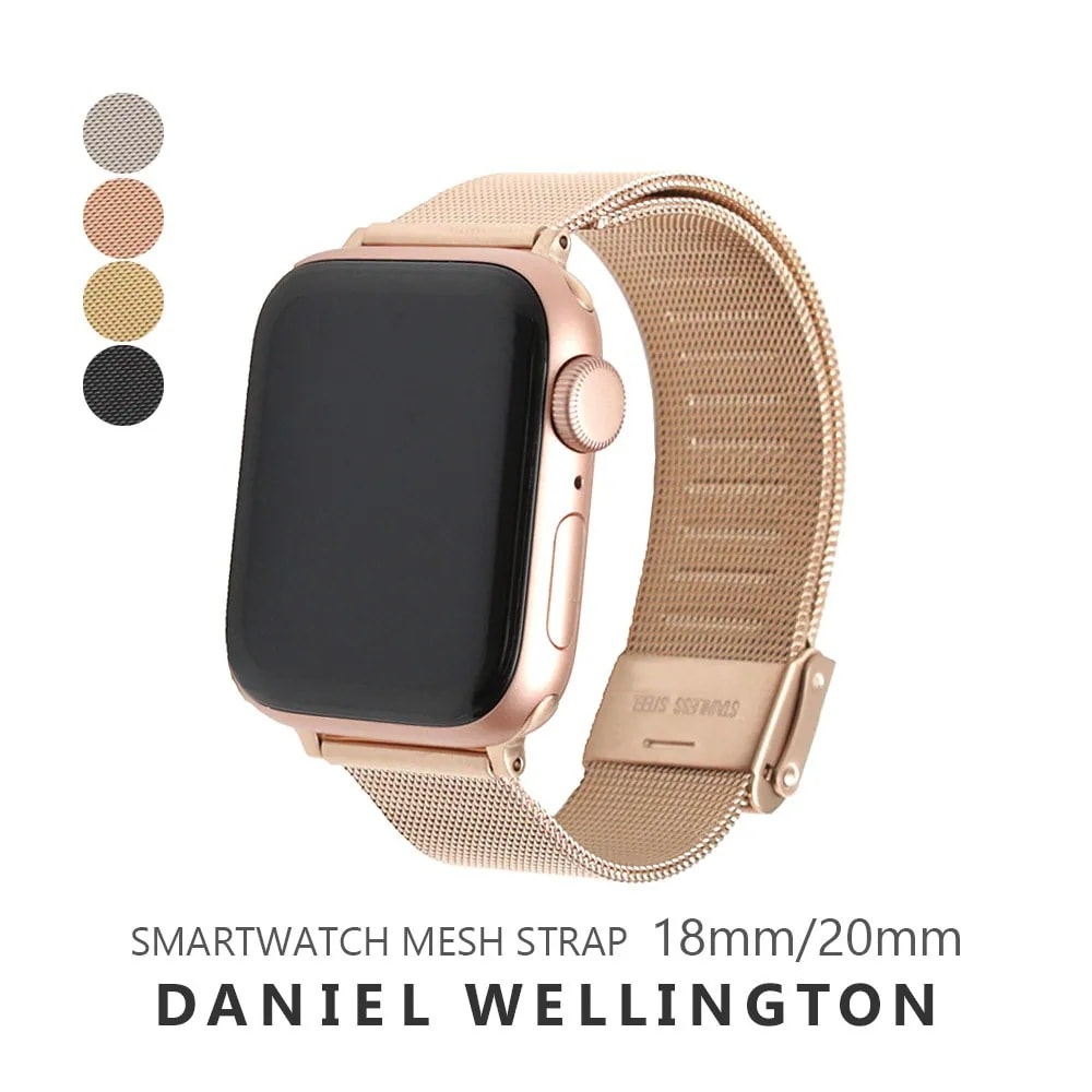 DW アップルウォッチ バンド Apple Watch 38mm 40mm 41mm 42mm 44mm 45mm 替えベルト メッシュ レディース 腕時計 SMARTWATCH 並行輸入品