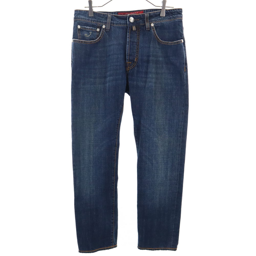 J688 デニムパンツ W32 インディゴブルー ジーンズ ボタンフライ メンズ