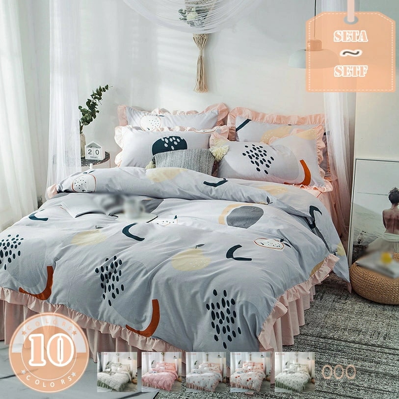 クーポン 布団カバー シングル 3点セット 寝具カバーセット 姫系 掛け布団カバー ベッドスカート フリル かわいい ベッドカバー おしゃれ 洋式布団カバー セミダブル 洗える 防ダニ 速乾性 洗い替