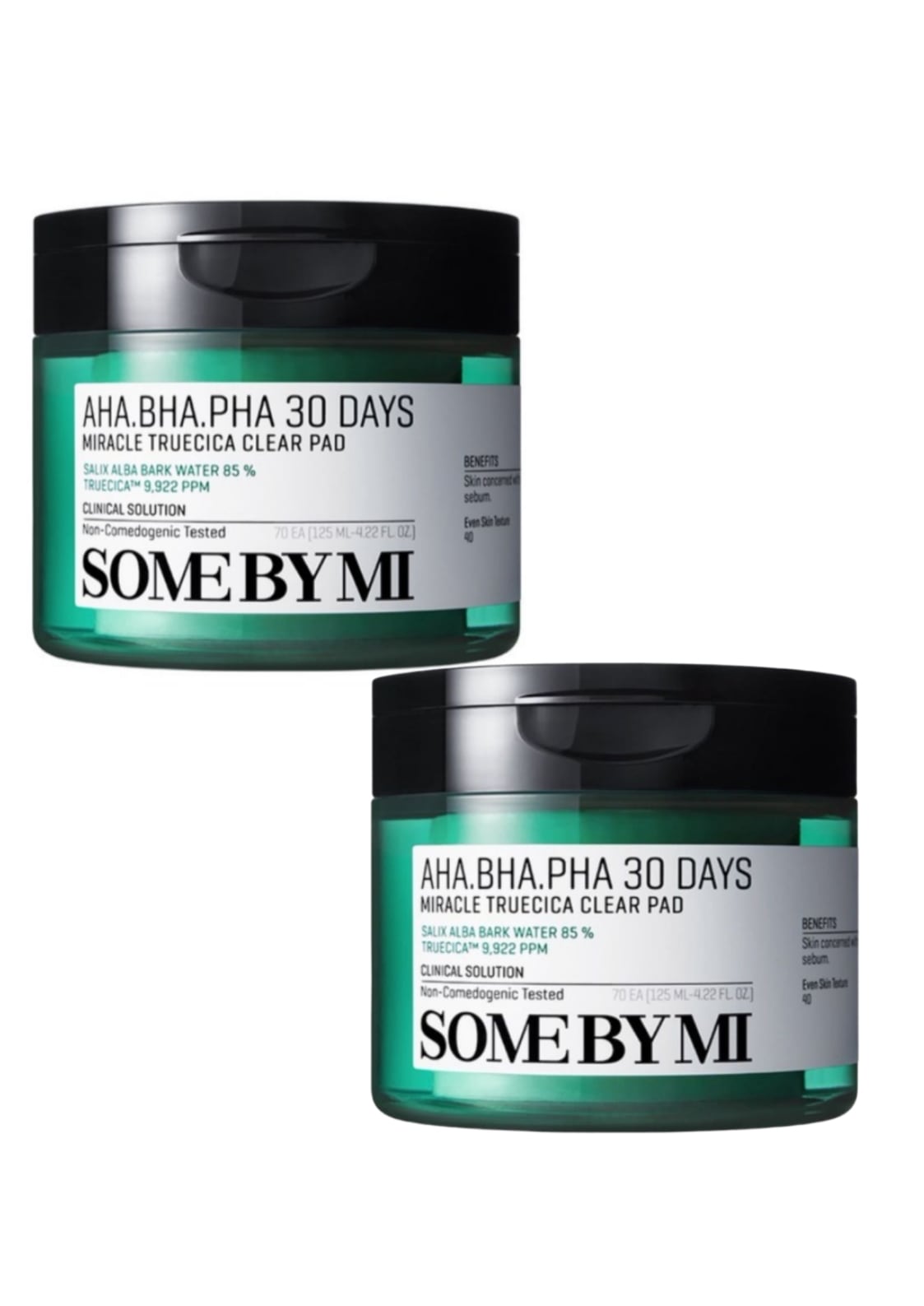 AHA BHA PHA 30 デイズ ミラクル トルーシカ クリアパッド 125ml, 70本入 X 2個