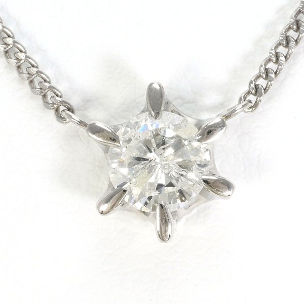 PT900 プラチナ PT850 ネックレス ダイヤ 0.75 鑑定書 ジュエリー 中古