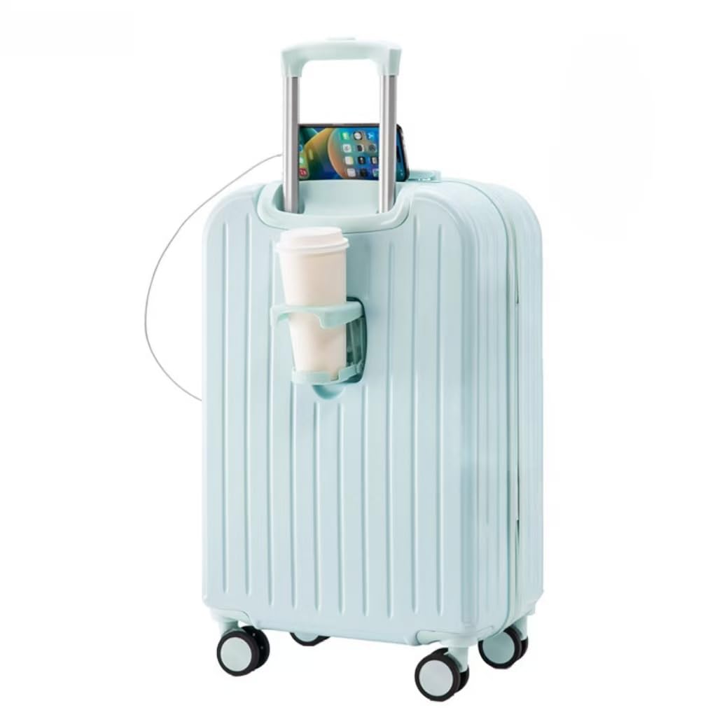 [楽 RAKU JOURNEY] スーツケース キャリケース 機内持ち込み かわいい レディース キャリーバッグ USBポート付き ファスナー式 ダイヤルロッグ 小型 超軽量 静音 ダブルキャ