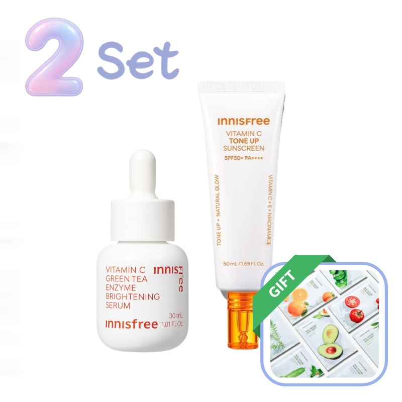 ビタミンCトーンアップセラム30mL 7日間集中ケア.韓国コスメ.くすみ対策.トーンアップ.透明感.保湿ケア.低刺激.敏感肌.時短スキンケア.美容液.人気アイテム.ツヤ肌.スキンケアセット 7,390円