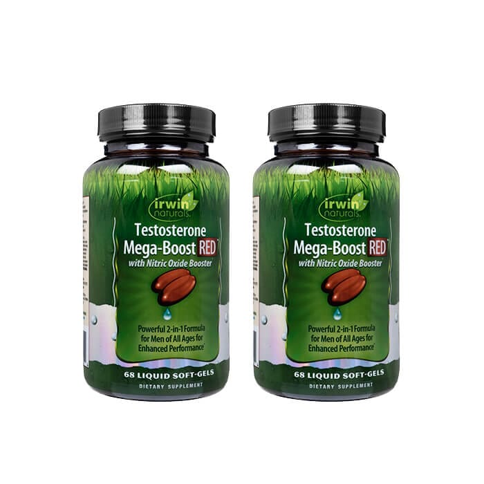 IrwinNaturals テストステロンメガブーストレッド 68錠 2本 アーウィンナチュラルズ Testosterone Mega-Boost RED 海外発送 日時指定不可 ヤマト国際便発送