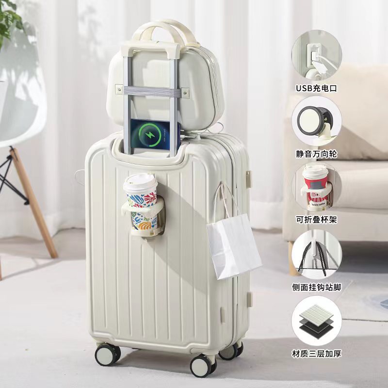 男性と女性の学生が旅行するための高外観と耐久性のあるパスワードボックスを備えた女性用の新しいスタイルのスーツケーストロリーケース送料無料で売れている卸売