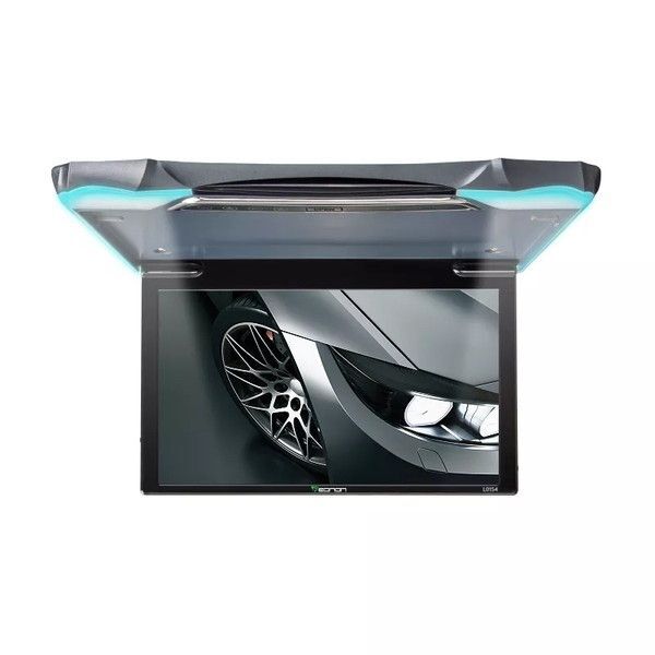 Eonon L0154 メタルグレー フリップダウンモニター 1080P 11.6インチ HDMI入力 USB接続 IRヘッドホン対応 リアモニター