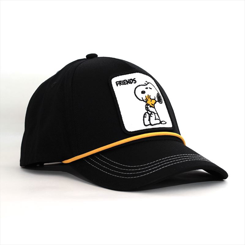 ローキャップ 帽子 Peter Grimm ピーターグリム Snoopy Friends ブラック PGC2026-BLK ピーナッツコラボ USA カリフォルニア