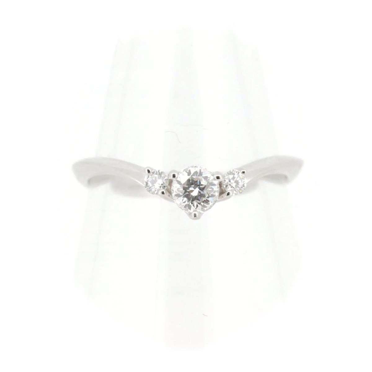 D&D144 ダイヤモンド リング 指輪 11.5号 0.25ct 0.05ct Pt900(プラチナ) 質屋出品