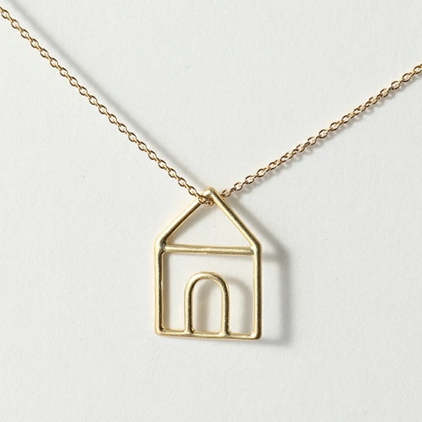 ALIITA アリータ ネックレス CASITA PURA NECKLACE ROLO レディース 家 ハウス モチーフ ペンダント アクセサリー YELLOW-GOLD-9KT