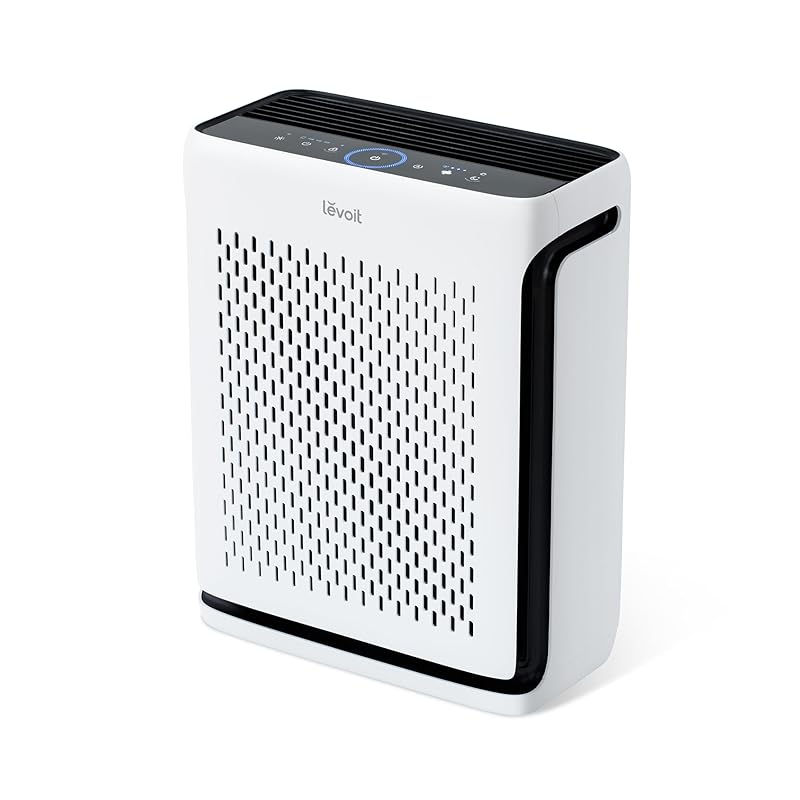 即納：【節電対策】Levoit(レボイト) 空気清浄機 ハイグレード Vital 100S 21畳 脱臭強化 集じん ハウスダスト ホコリ・光センサー付き 小型 四面吸気口 ペットの毛対策 静電HEP