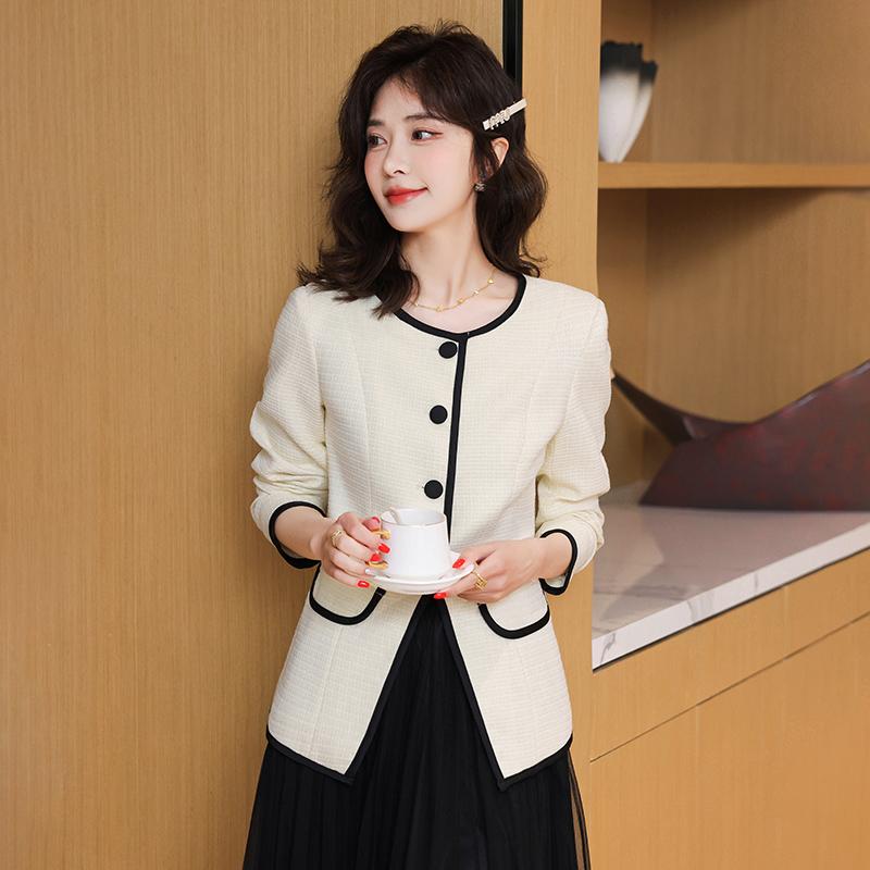 レディース ショートジャケット ビジネスジャケット カジュアルジャケット 春秋 おしゃれ エレガント フェミニン 通勤 休日 レジャー