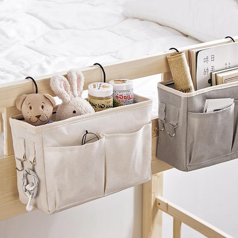【超お得1つ買うと10個もらえる】2025年新品の発売収納ラック ハンギングバッグ ベッドサイド ポケット 吊り下げラック 小物整理 機能的 整理整頓 シンプル 可愛い 簡単 寮