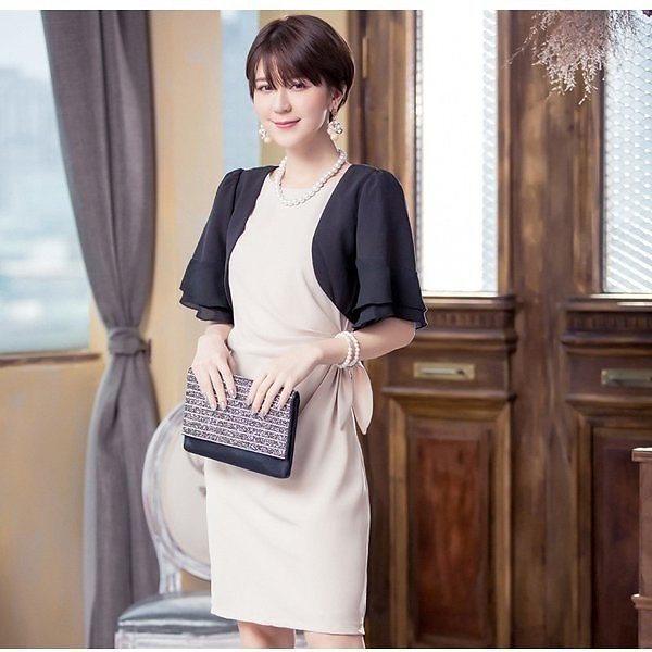 ボレロショールパーティードレスワンピースレディースベロアボレロジャケット結婚式二次会披露宴 742 Kodja Com