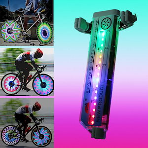 自転車 バイク タイヤ タイヤ ホイール ライト 16 LED フラッシュ スポーク ライト 警告灯 カラフルな自転車ランプ ホイール ライト バイク アクセサリー