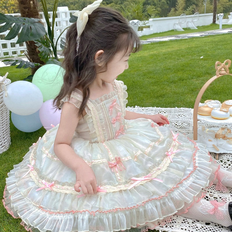 プリンセスドレス 女の子ドレス 夏服 子供服 ロリータ 子供服 夏服 ベビードレス 2023年 薄手