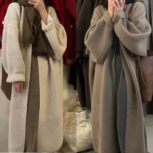 【急速出荷 2025年新作】ロング カーディガン コーディガン ニット 冬 レディース アウター ロングカーディガン 韓国 無地 Vネック 秋 長袖 可愛い シンプル 定番 羽織 ノーボタン ゆったり