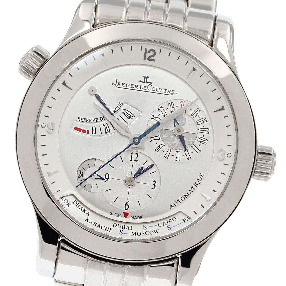 ジャガー・ルクルト JAEGER-LECOULTRE 147.8.57.S/Q1508420 マスタージオグラフィーク パワーリザーブ 自動巻き メンズ 美品 _863872【中古】
