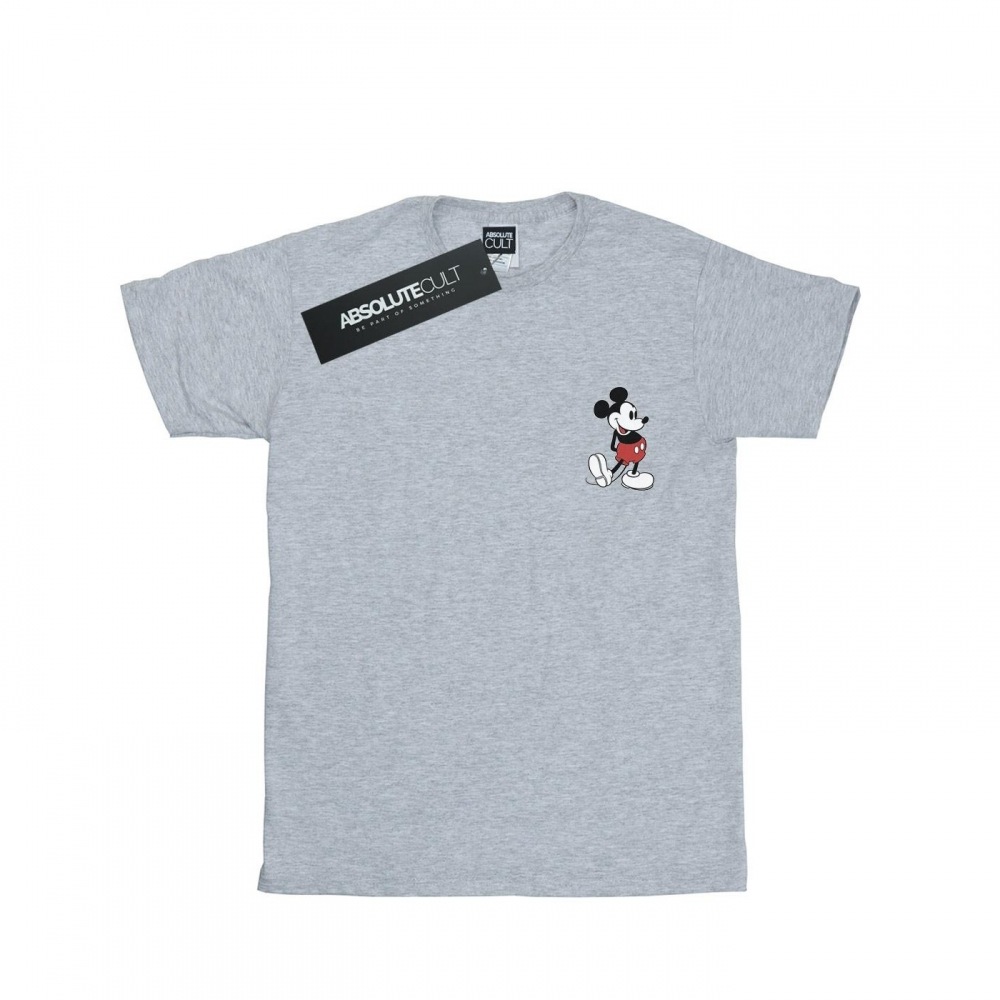 (英国より直送) Disney メンズミッキーマウスキックインレトロチェストTシャツ