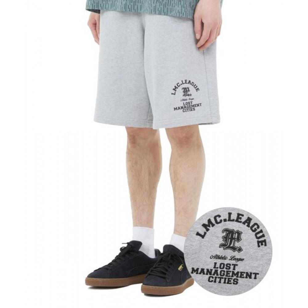 LMC (LMC) リーグワイドスウェットショーツヘザーグレー
