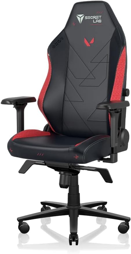 ヴァロラント (R サイズ) PUレザー シークレットラボ デスクチェア 人間工学 エルゴノミクス PC椅子 ランバーサポート 4Dアームレスト 調節可能ランバーサポート パソコン 20895