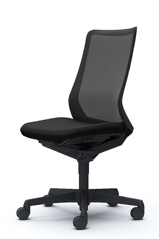 オカムラ デスクチェア オフィスチェア フルーエント 肘なし ハイバック ブラック CB35ZR-FKA1 24633