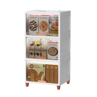 【国内即日発送】3段　収納ボックス 前開き コンテナ ボックス クリアボックス 収納ケース 蓋付き 積み重ね 衣類 布団 小物 折り畳み プラスチック 取っ手付き おしゃれ 防塵 透明 強い耐荷重