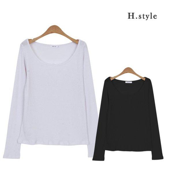 HスタイルBNリップT/ビッグサイズ/ルーズフィット/ラウンド/Uネック/スクエア/ボックスフィット/春/ボートネック