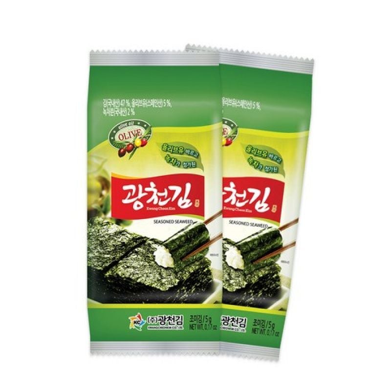 おいしい韓国海苔伝統的な味の海苔焼き海苔生海苔薄焼き海苔光川海苔オリーブグリーンティーお弁当海苔豪華