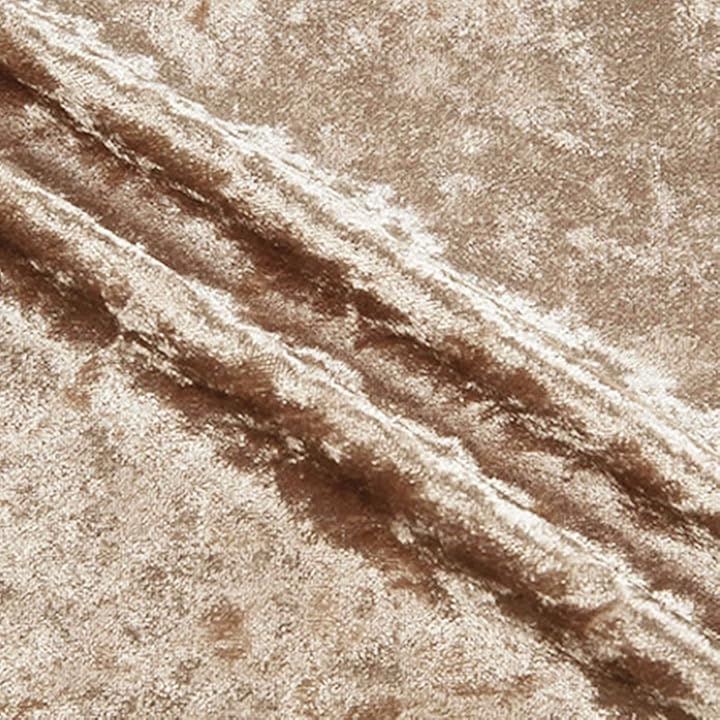 ダイヤモンド クラッシュ ベロア 生地 裁断済み(ベージュ, 約3mx1.5m)