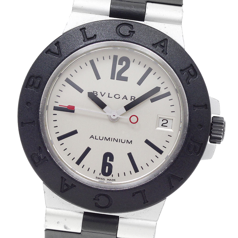 ベルト訳あり ブルガリ BVLGARI AL38A アルミニウム デイト 自動巻き メンズ _959898【中古】