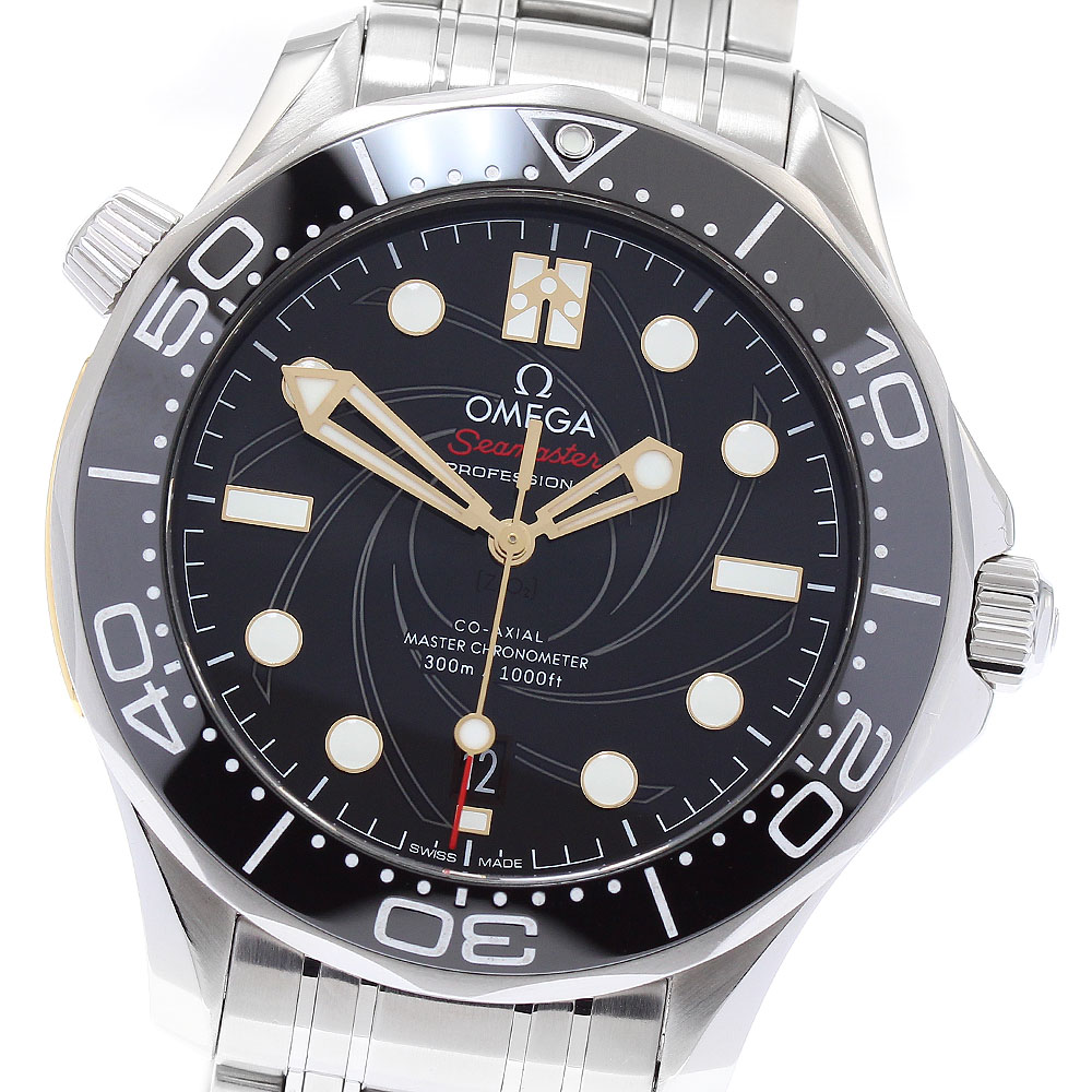 オメガ OMEGA 210.22.42.20.01.004 シーマスター300 コーアクシャル 007 ジェームス・ボンド 自動巻き メンズ 良品 箱・保証書付き_886907【中古】