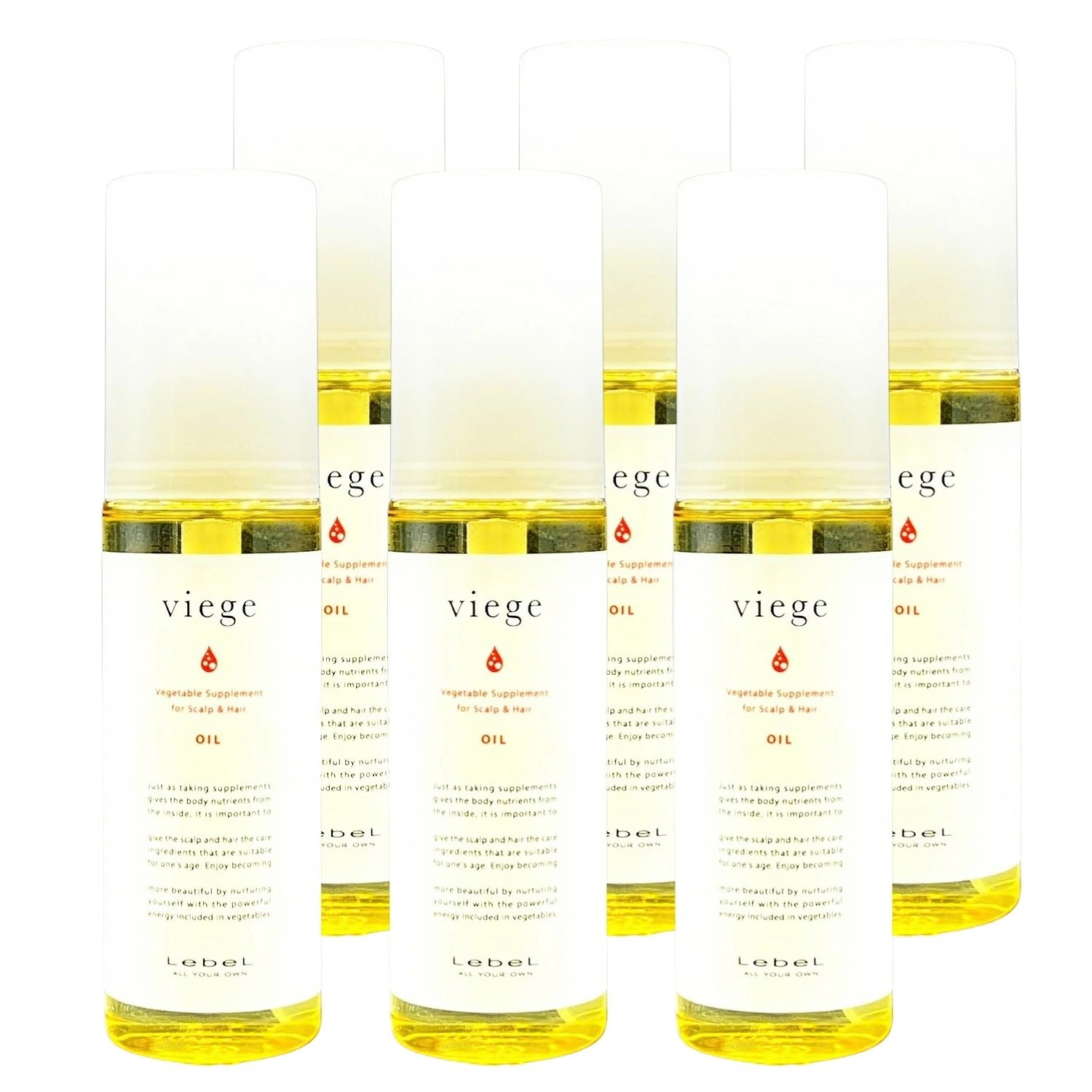 6個セット ルベル ヴィージェ オイル 90ml ヘアトリートメント サロン専売品
