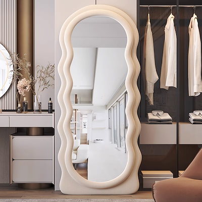 &klevering】 ウェーブミラー ピンク – R deco interiors
