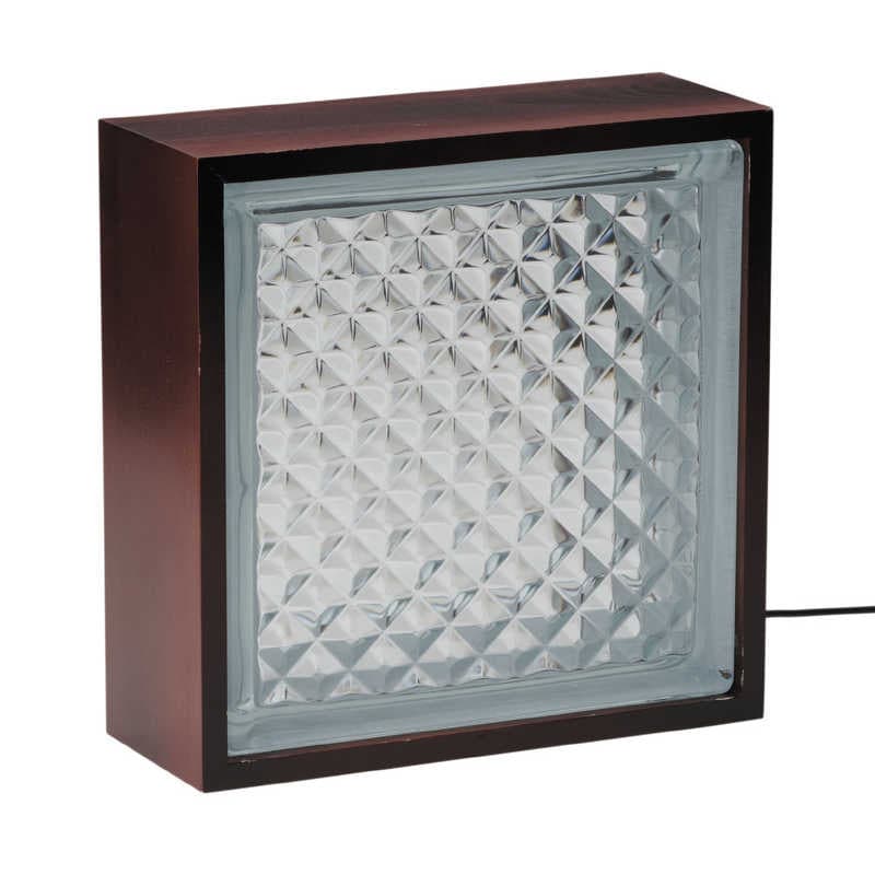 イシグロ　ガラスブロックライト ダイヤモンド (AC電源アダプター付) ［LED］　20993