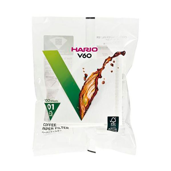 [10セット] HARIO V60用ペーパーフィルター01W 1～2杯用 100枚入 VCF-01-100WX10 5,221円