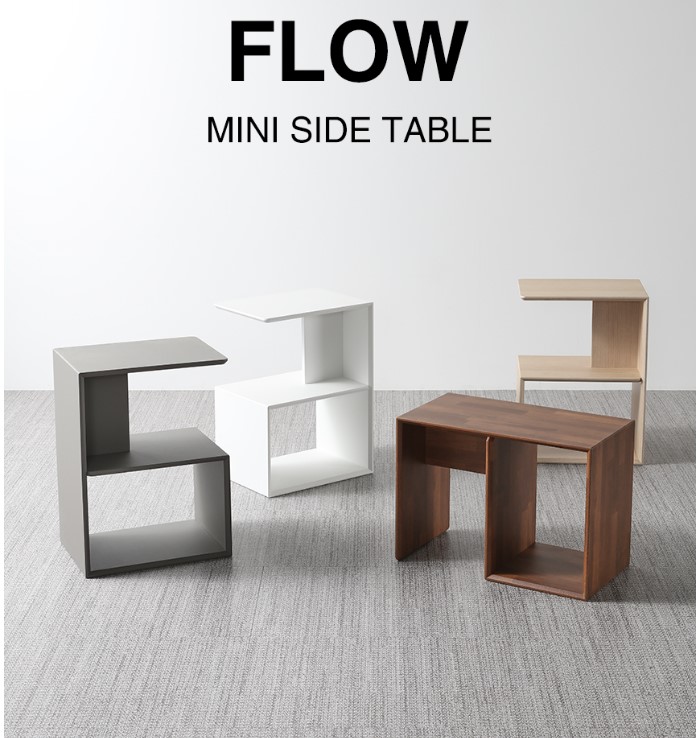 韓国インテリア ORTHO FURNITURE FLOW MINI SIDE TABLE サイド 2段 棚 ラック 収納ラック オープンラック 収納棚 隙間収納 本棚 おしゃれ 台 モダン 人気 寝室