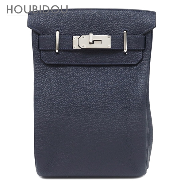 エルメス ボディバッグ ケリー アッカド PM トゴ ブルーニュイ シルバー金具 ショルダー U 【保存袋】【中古】