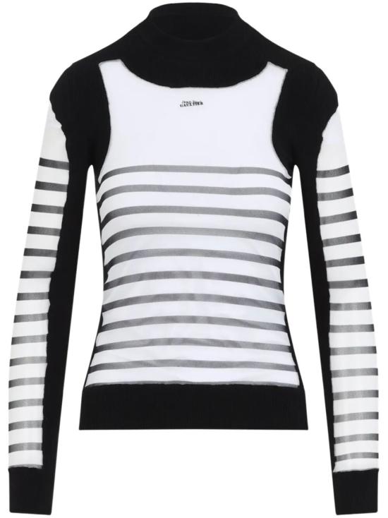 JEAN PAUL GAULTIER Women Tops 25 33 F PL069 T574 0100 0100 WHITE BLACK