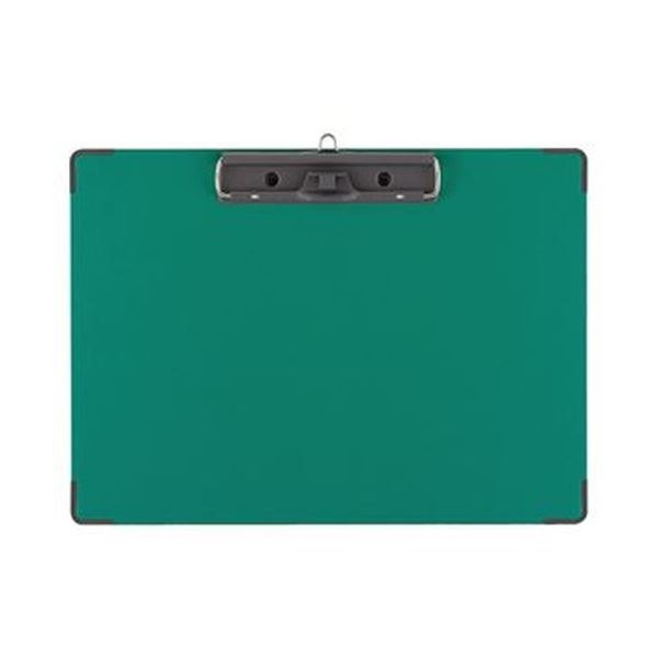 （まとめ）コクヨ 用箋挟B（クロス貼り）カラーA4ヨコ 緑 ヨハ-C23G 1セット（10枚）(×3セット)