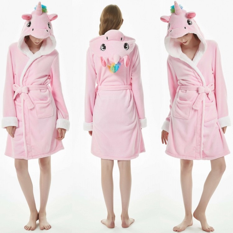 フランネル成人彩毛粉天馬バスローブ漫画長袖パジャマカップル家庭服秋冬服男女 パジャマ 着ぐるみ可愛い キャラクターパジャマ恐竜動物 可愛い 部屋着フランネル モコモコ 恐竜 怪獣 動物 ハロウィーン