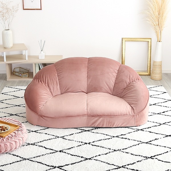 ローソファ 2人掛け 大人かわいいインテリア