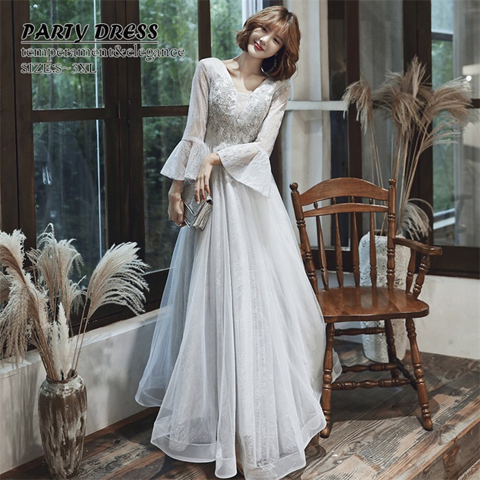 パーティードレス レディース 結婚式 ワンピース ウエディングドレス プリンセス 二次会 イブイングドレス 衣装 演奏会 発表会 ロングドレス 大きいサイズ オフショルダー チュール おしゃれ 上品