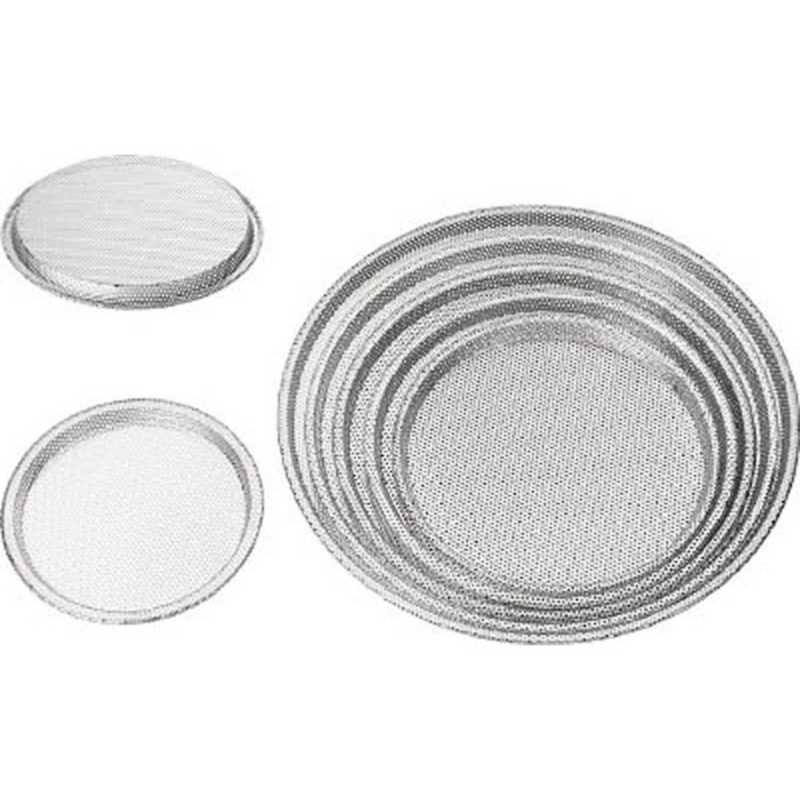 日本メタルワークス　丸型パンチング浅バット 14インチ　J02300000997