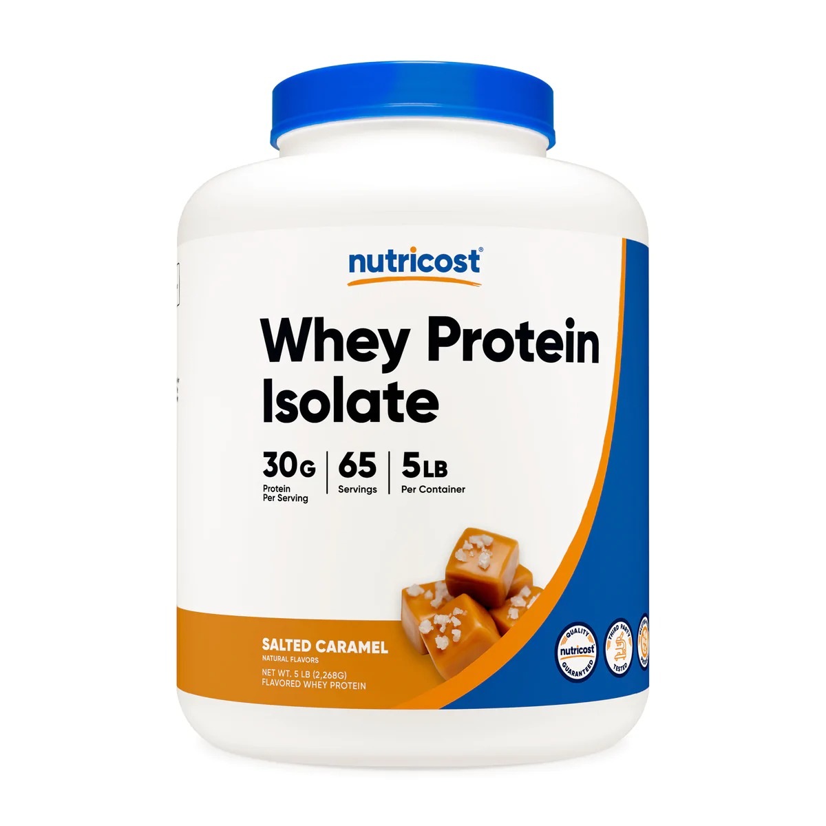 [USA] Nutricost ニュートリコスト Whey Protein Isolate Powder Salted Caramel (5 LB)