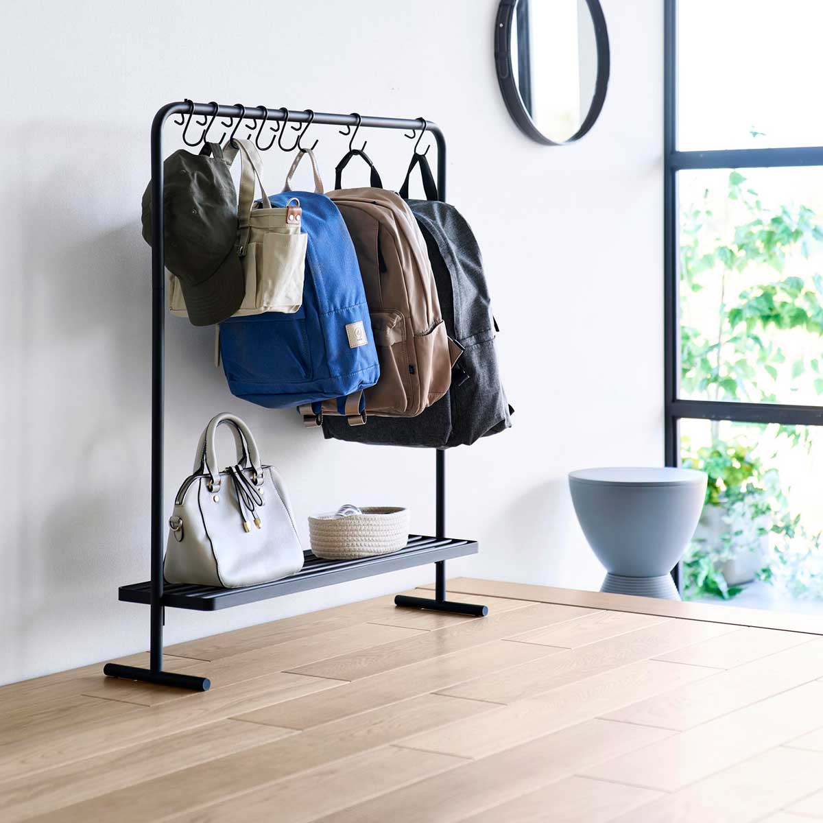 バッグ収納ハンガー 山崎実業 tower タワー バッグ収納ラック 10158 ブラック