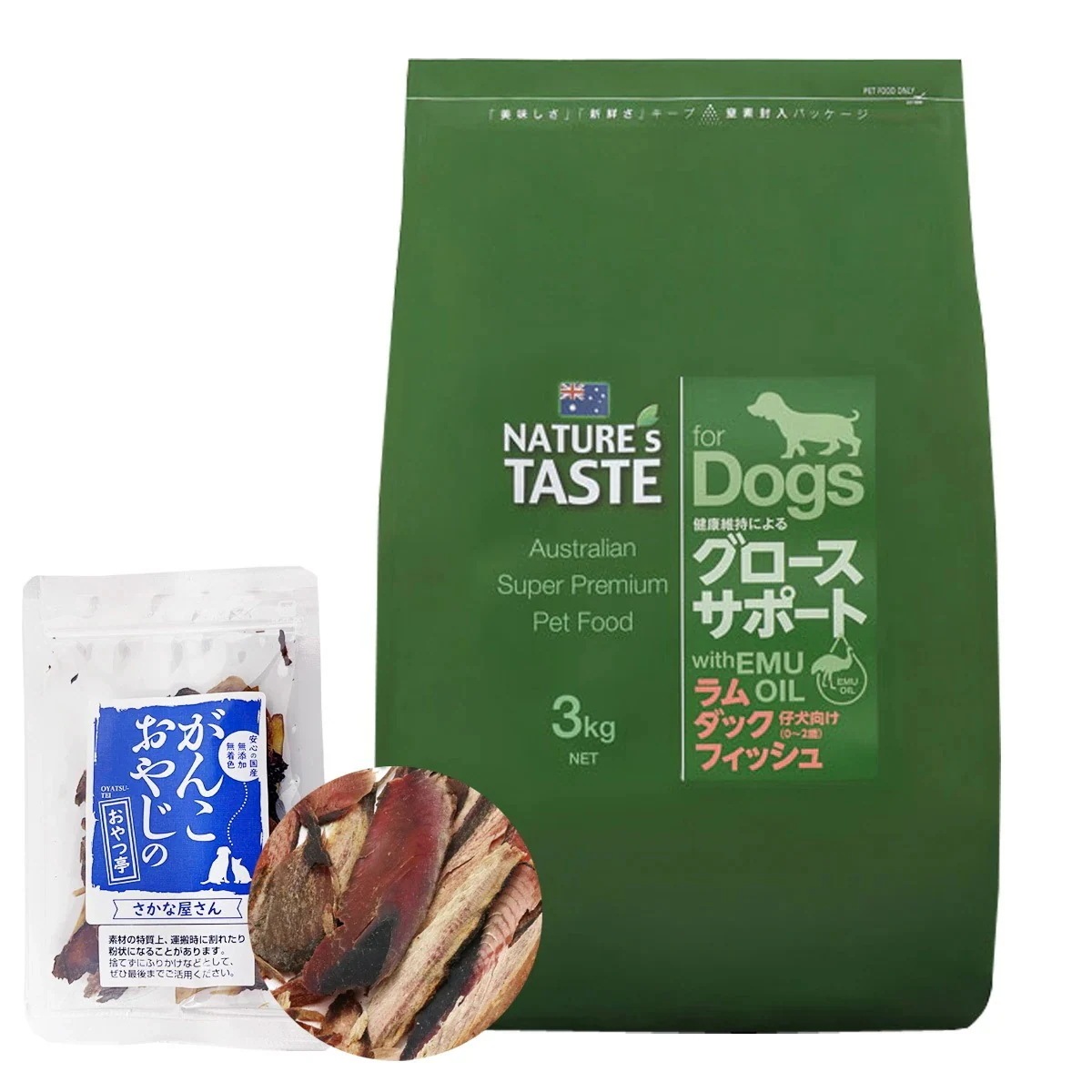 グロースサポート ラム＆ダック＆フィッシュ 3kg【お試し国産お魚厚削り15g付き】
