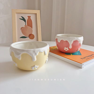 Qoo10 韓国復古陶磁器手作り皿 雑貨 食器 グラ キッチン用品